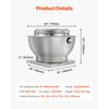 VEVOR Commercial Kitchen Exhaust Fan, 1616 CFM Restaurant Canopy Hood Exhaust Fan, 0.5HP 375W Direct Drive Food Truck Hood Vent, High Speed & Low Noise, for Warehouse, Agriculture