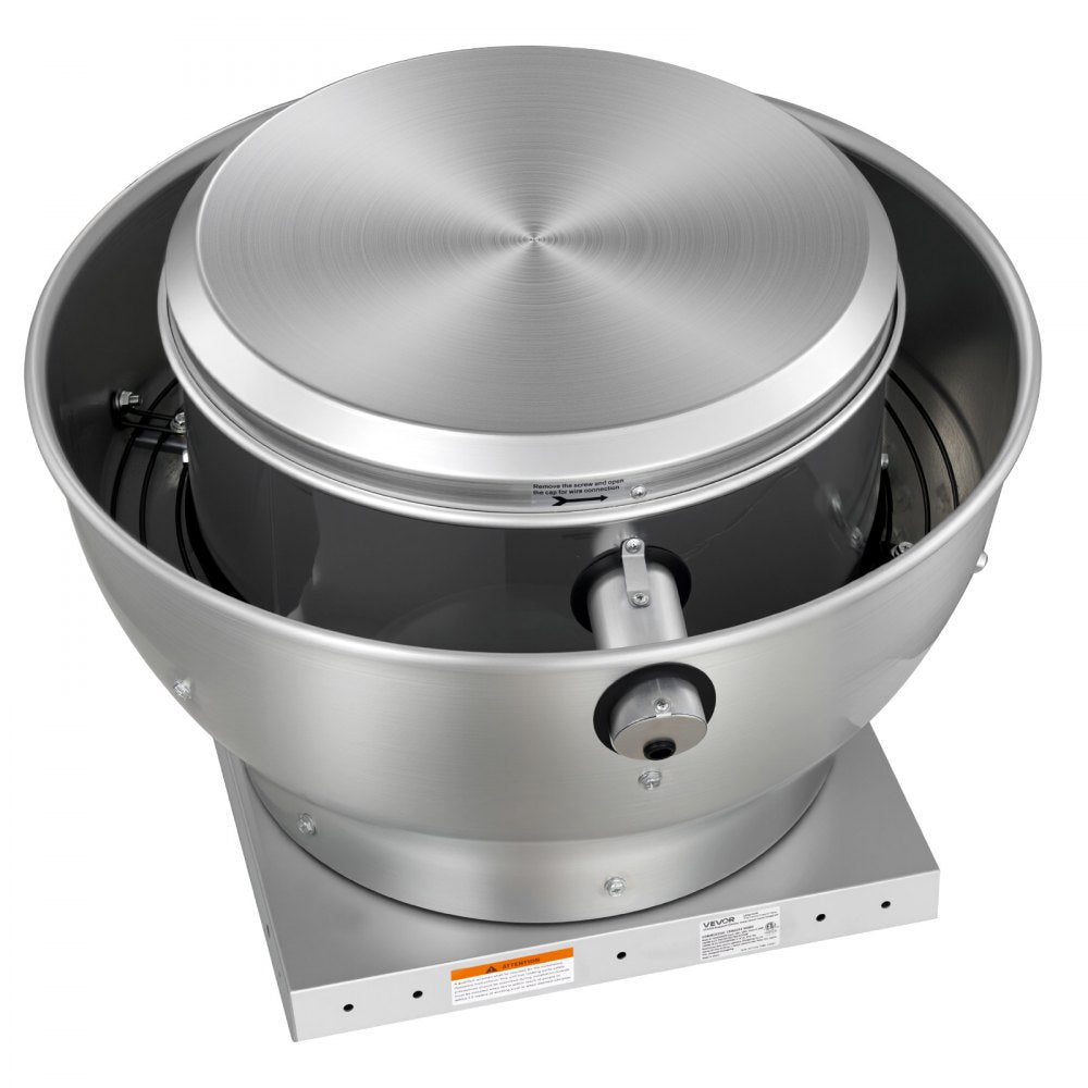 VEVOR Commercial Kitchen Exhaust Fan, 1616 CFM Restaurant Canopy Hood Exhaust Fan, 0.5HP 375W Direct Drive Food Truck Hood Vent, High Speed & Low Noise, for Warehouse, Agriculture