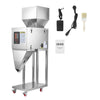 VEVOR Powder Filling Machine, 10-999g (0.02-2.2lbs) Automatic Particle Dispenser, Stainless Steel, Intelligent Weighing Dispensing Filler with Foot Pedal, for Coffee Beans, Grains, Tea, Spices, Silver