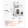 VEVOR Powder Filling Machine, 1-99.9g (0.002-0.22lbs) Automatic Particle Dispenser, High Accuracy, Stainless Steel, Intelligent Weighing Dispensing Filler for Coffee Beans, Grains, Tea, Spices, Silver