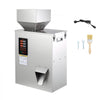 VEVOR Powder Filling Machine, 10-500g (0.02-1.1lbs) Automatic Particle Dispenser, High Accuracy, Stainless Steel, Intelligent Weighing Dispensing Filler for Coffee Beans, Grains, Tea, Spices, Silver