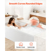 VEVOR Alcove Bathtub, 60" x 30" Contemporary Alcove Acrylic Bathtub, Soaking Bath Tub with Left Hand Drain and Overflow Hole, Large Rectangular Deep Soak Tub for Bathroom with Integral Flange, White