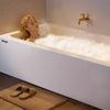 VEVOR Alcove Bathtub, 71.9" x 32" Contemporary Alcove Acrylic Bathtub, Soaking Bath Tub with Right Hand Drain & Overflow Hole, Large Rectangular Deep Soak Tub for Bathroom with Integral Flange, White