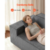 VEVOR 63-inch corduroy loveseat sofa - corduroy fabric feature (skin-friendly, anti-pilling, soft)