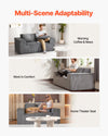 VEVOR loveseat sofa - multi-scene adaptability (morning coffee & news, work in comfort, home theater seat)