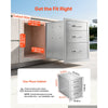 VEVOR Outdoor Kitchen Drawers, 21"W x 22"H x 14"D, 3-Tier Storage Access, for BBQ Island Storage, Patio Bars and Grill Station, with Handle, Built-In BBQ Island Drawers Organize Cookware Accessories