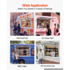 VEVOR Concession Window 36x24 in Aluminum Alloy Frame Service Window, for Food Truck, Up to 85 Degrees Stand Serving Windows with Awning Door and Drag Hook, Rainwater Resistant for Concession Trailer