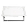 VEVOR Concession Window 36x24 in Aluminum Alloy Frame Service Window, for Food Truck, Up to 85 Degrees Stand Serving Windows with Awning Door and Drag Hook, Rainwater Resistant for Concession Trailer