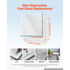VEVOR Concession Window 36x36 in Aluminum Alloy Frame Service Window, for Food Truck, Up to 85 Degrees Stand Serving with Awning Door and Drag Hook, Rainwater Resistant for Concession Trailer