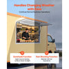 VEVOR Concession Window 48x36 in Aluminum Alloy Frame Service Window, for Food Truck, Up to 85 Degrees Stand Serving Windows with Awning Door and Drag Hook, Rainwater Resistant for Concession Trailer