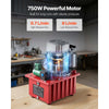 VEVOR Electric Driven Hydraulic Pump, 750W 10,000 PSI, 120V Single Acting Hydraulic Pump Power Pack Unit, Solenoid Valve with Pedal Switch, 2.1 Gal / 8L, for Punching, Bending, Single Acting Cylinders