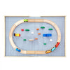 VEVOR Multi-Purpose Activity Play Table, 290 Building Bricks and 30-Piece Wooden Train Set Railway, Vehicles, Tracks and Accessories, Wooden Kids Activity Table with Storage Area for Kids Ages 3+