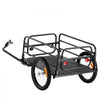 VEVOR Bike Cargo Trailer, 160 lbs Load Capacity, Heavy-Duty Bicycle Wagon Cart, Foldable Compact Storage & Quick Release with Universal Hitch, 16" Wheels, Safe Reflectors, Fits 22"-28" Bike Wheels