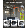 VEVOR Manual Lever Chain Hoist, 1-1/2T 3300LBS Capacity Heavy Duty Come Along, 20FT Lift G80 Alloy Steel Chain With Dual Pawl Mechanical Brake,360°Rotating Hooks, for Warehouse Construction Garage