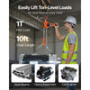 VEVOR Manual Lever Chain Hoist, 1T 2200LBS Capacity Heavy Duty Come Along, 10FT Lift G80 Alloy Steel Chain With Dual Pawl Mechanical Brake,360°Rotating Hooks, for Warehouse Construction Garage