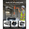VEVOR Manual Lever Chain Hoist, 3T 6600LBS Capacity Heavy Duty Come Along, 20FT Lift G80 Alloy Steel Chain With Dual Pawl Mechanical Brake,360°Rotating Hooks, for Warehouse Construction Garage