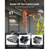 VEVOR Manual Lever Chain Hoist, 6T 13200LBS Capacity Heavy Duty Come Along, 10FT Lift G80 Alloy Steel Chain With Dual Pawl Mechanical Brake,360°Rotating Hooks, for Warehouse Construction Garage