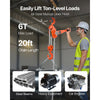 VEVOR Manual Lever Chain Hoist, 6T 13200LBS Capacity Heavy Duty Come Along, 20FT Lift G80 Alloy Steel Chain With Dual Pawl Mechanical Brake,360°Rotating Hooks, for Warehouse Construction Garage