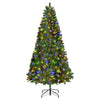 VEVOR Christmas Tree, 6ft Prelit Artificial Xmas Tree, Full Holiday Decor Trees with 330 Colorful LED Lights, 11 Lighting Modes, 1250 Branch Tips & Sturdy Metal Base for Home Party Office Decoration