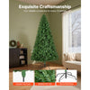 VEVOR Christmas Tree, 7.2ft Artificial Xmas Tree, Full Holiday Decor Trees with 1346 Branch Tips & Sturdy Metal Base for Home Party Office Decoration