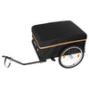 VEVOR Bike Cargo Trailer 130 lbs Load Heavy-Duty Bicycle Wagon Cart Folding, Foldable Compact Storage with Waterproof Cover, 20-Inch Wheels, Reflectors, Carbon Steel Frame, Fits 22-28 in Bike Wheels