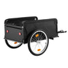VEVOR Bike Cargo Trailer 130 lbs Load Heavy-Duty Bicycle Wagon Cart Folding, Foldable Compact Storage with Waterproof Cover, 20-Inch Wheels, Reflectors, Carbon Steel Frame, Fits 22-28 in Bike Wheels