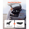 VEVOR Bike Cargo Trailer 60 lbs Load 3-in-1 Bicycle Wagon Cart Folding, Backpack/Trailer/Pushcart Mode with 12-Inch Wheels, Foldable Carbon Steel Frame, Fits 22-28 in Bike Wheels, for Carrying Cargo