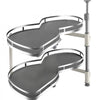 VEVOR Swing Left Blind Corner Cabinet Pull Out for 36 inch Cabinet, 2 Tier Swing Tray Blind Kitchen Cabinet, Soft Close Cloud Blind Organizer for Right Handed Open Blind Corner Cabinet