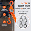 VEVOR Manual Lever Chain Hoist, 1-1/2 Ton 3300 lbs Capacity 20 FT Come Along, G80 Galvanized Carbon Steel with Weston Double-Pawl Brake,Auto Chain Leading & 360° Rotation Hook, for Garage Factory Dock