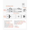 VEVOR Double Acting Hydraulic Cylinder, 2" Bore x 16" Stroke, Max 3500PSI Hydraulic Cylinder, Heavy-Duty Welded Cross Tube Cylinders with 1" Pin Hole & SAE #6 Port for Agricultural Machinery, Tractors