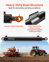 VEVOR Double Acting Hydraulic Cylinder, 2" Bore x 16" Stroke, Max 3500PSI Hydraulic Cylinder, Heavy-Duty Welded Cross Tube Cylinders with 1" Pin Hole & SAE #6 Port for Agricultural Machinery, Tractors