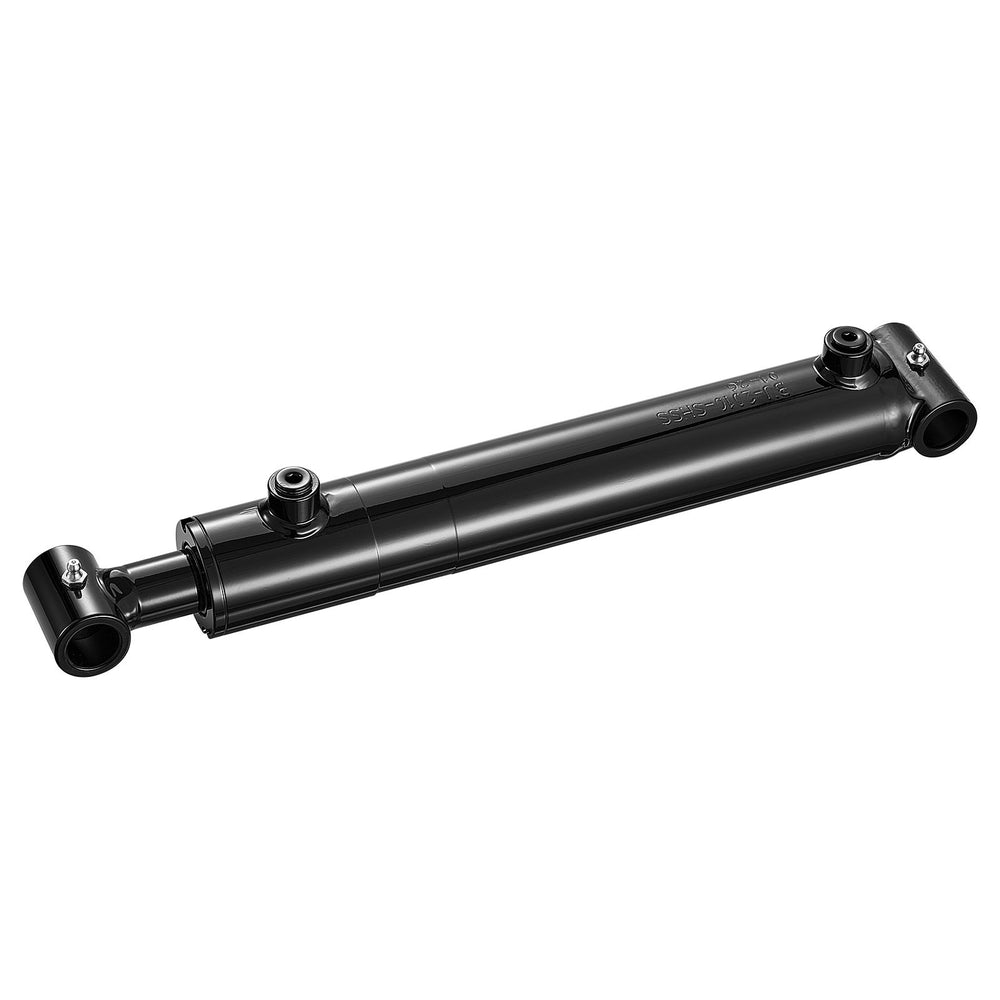 VEVOR Double Acting Hydraulic Cylinder, 2" Bore x 10" Stroke, Max 3500PSI Hydraulic Cylinder, Heavy-Duty Welded Cross Tube Cylinders with 1" Pin Hole & SAE #6 Port for Agricultural Machinery, Tractors