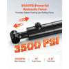 VEVOR Double Acting Hydraulic Cylinder, 2" Bore x 24" Stroke, Max 3500PSI Hydraulic Cylinder, Heavy-Duty Welded Cross Tube Cylinders with 1" Pin Hole & SAE #6 Port for Agricultural Machinery, Tractors