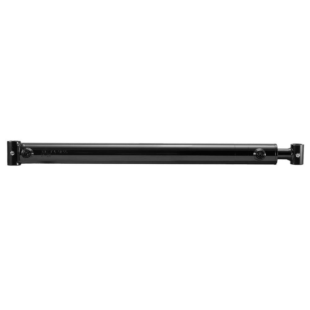 VEVOR Double Acting Hydraulic Cylinder, 2" Bore x 24" Stroke, Max 3500PSI Hydraulic Cylinder, Heavy-Duty Welded Cross Tube Cylinders with 1" Pin Hole & SAE #6 Port for Agricultural Machinery, Tractors