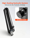 VEVOR Double Acting Hydraulic Cylinder, 5" Bore x 20" Stroke, Max 4500PSI Hydraulic Cylinder, Heavy-Duty Welded Cross Tube Cylinders with 0.63" Pin Hole & SAE #6 Port for Agricultural Machinery, Tractors