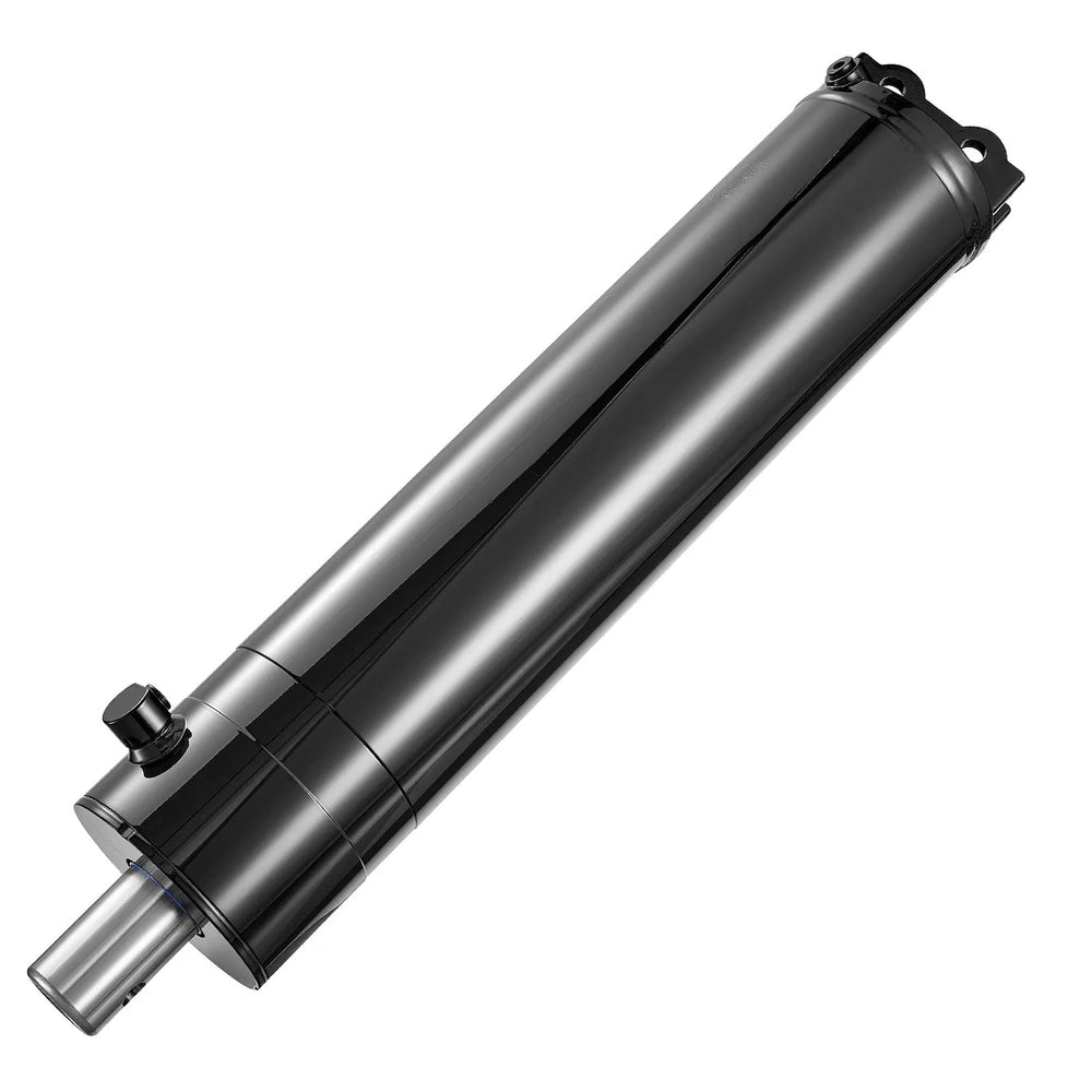 VEVOR Double Acting Hydraulic Cylinder, 5" Bore x 20" Stroke, Max 4500PSI Hydraulic Cylinder, Heavy-Duty Welded Cross Tube Cylinders with 0.63" Pin Hole & SAE #6 Port for Agricultural Machinery, Tractors