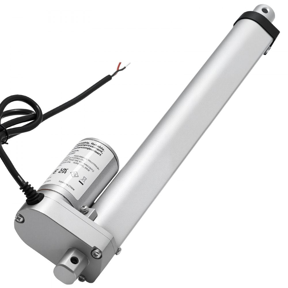 VEVOR 12V Linear Actuator, 9.84 Inch High Speed 0.6"/s Linear Motion Actuator, 225lbs/1000N with IP54 Protection & Mounting Bracket for Lift Desk, Recliner Chairs, Window Door Opener