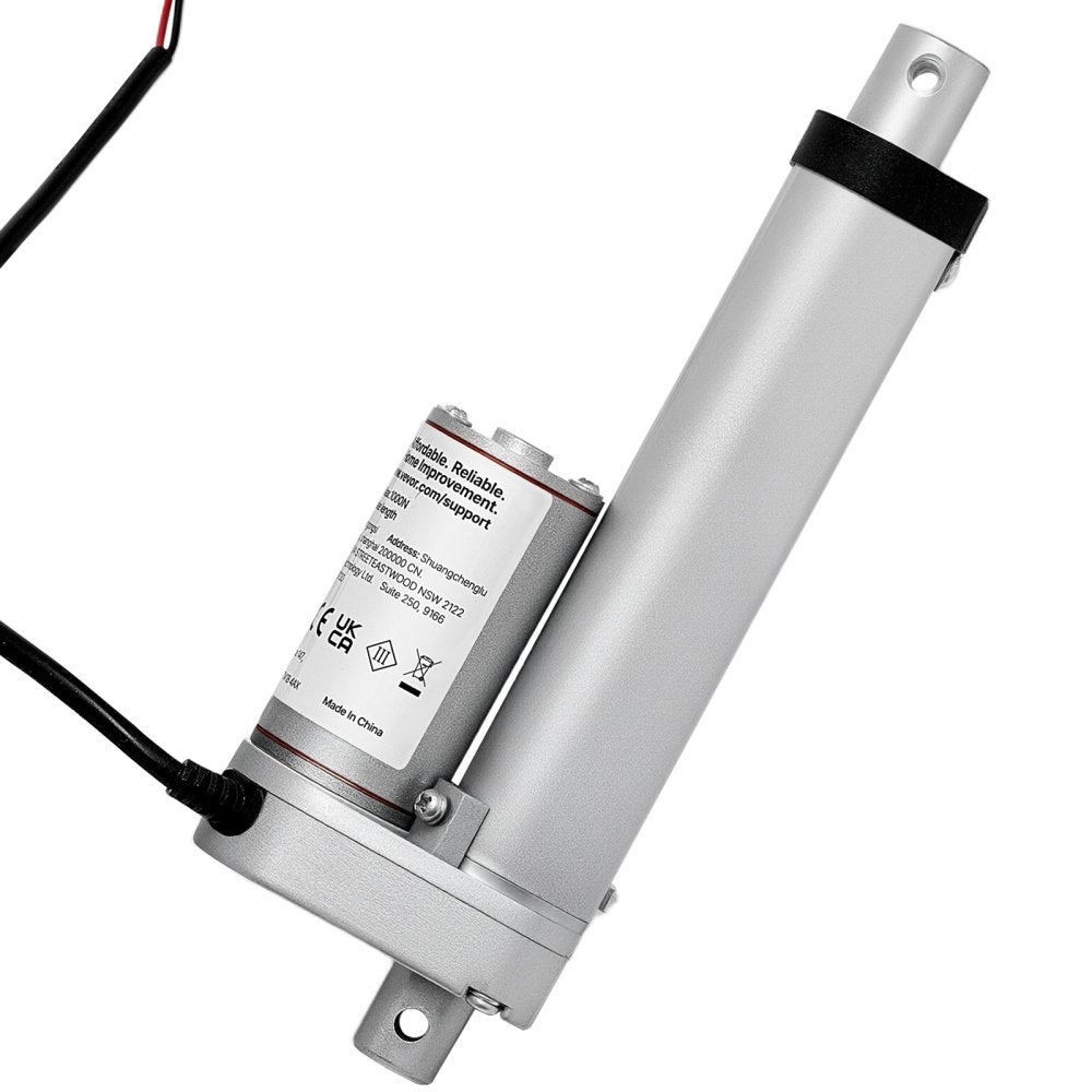 VEVOR 12V Linear Actuator, 4 Inch High Speed 0.6"/s Linear Motion Actuator, 225lbs/1000N with IP54 Protection & Mounting Bracket for Lift Desk, Recliner Chairs, Window Door Opener