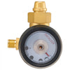 VEVOR CGA200 Acetylene Regulator for Small MC Tanks, AR-MC Air Acetylene Regulator Gauge with 3/8"-24 LH Outlet Connection, Heavy-Duty Brass Body for Welding Brazing Applications