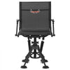 VEVOR Hunting Chair, 360° Silent Swivel, Foldable Portable Blind Chair, Heavy-Duty Steel Frame Ground Stool Seat,with Armrests, Anti-Sink Feet, Height Adjustable, 350 Lbs Capacity for Fishing Camping