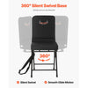 VEVOR Hunting Chair, 360° Silent Swivel, Foldable Lightweight Portable Blind Chair, Heavy-Duty Steel Frame Ground Stool Seat, with Adjustable Shoulder Strap, 300 Lbs Capacity for Fishing, Camping