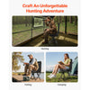 VEVOR Hunting Chair, 360° Silent Swivel, Foldable Lightweight Portable Blind Chair, Heavy-Duty Steel Frame Ground Stool Seat, with Adjustable Shoulder Strap, 300 Lbs Capacity for Fishing, Camping