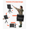 VEVOR Hunting Chair, 360° Silent Swivel, Foldable Portable Blind Chair, Heavy-Duty Steel Frame Ground Stool Seat,with Seat Cover, Anti-Sink Feet, Height Adjustable, 350 Lbs Capacity, for Fishing
