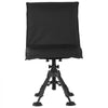 VEVOR Hunting Chair, 360° Silent Swivel, Foldable Portable Blind Chair, Heavy-Duty Steel Frame Ground Stool Seat,with Seat Cover, Anti-Sink Feet, Height Adjustable, 350 Lbs Capacity, for Fishing