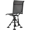 VEVOR Hunting Chair, 360° Silent Swivel, Foldable Portable Blind Chair, Heavy-Duty Steel Frame Ground Stool Seat with Anti-Sink Swivel Feet, Height Adjustable, 350 Lbs Capacity for Fishing Camping