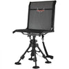 VEVOR Hunting Chair, 360° Silent Swivel, Foldable Portable Blind Chair, Heavy-Duty Steel Frame Ground Stool Seat with Anti-Sink Swivel Feet, Height Adjustable, 350 Lbs Capacity for Fishing Camping