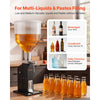 VEVOR Manual Filling Machine, 10-120 ml, 12 L Hopper, Paste Liquid Filler, for Water, Honey, Oil, Shampoo and Lotion, Anti-Drip Nozzle, Adjustable Bottle Stand, Carbon Steel Body, Effort-Saving Handle