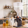 VEVOR Manual Filling Machine, 10-120 ml, 12 L Hopper, Paste Liquid Filler, for Water, Honey, Oil, Shampoo and Lotion, Anti-Drip Nozzle, Adjustable Bottle Stand, Carbon Steel Body, Effort-Saving Handle