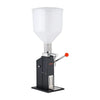 VEVOR Manual Filling Machine, 10-120 ml, 12 L Hopper, Paste Liquid Filler, for Water, Honey, Oil, Shampoo and Lotion, Anti-Drip Nozzle, Adjustable Bottle Stand, Carbon Steel Body, Effort-Saving Handle