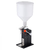 VEVOR Manual Filling Machine, 5-60 ml, 10 L Hopper, Paste Liquid Filler, for Water, Honey, Oil, Shampoo and Lotion, Anti-Drip Nozzle, Adjustable Bottle Stand, Carbon Steel Body, Effort-Saving Handle